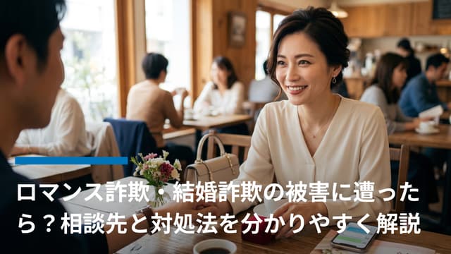 ロマンス詐欺・結婚詐欺の被害に遭ったら?相談先と対処法を分かりやすく解説