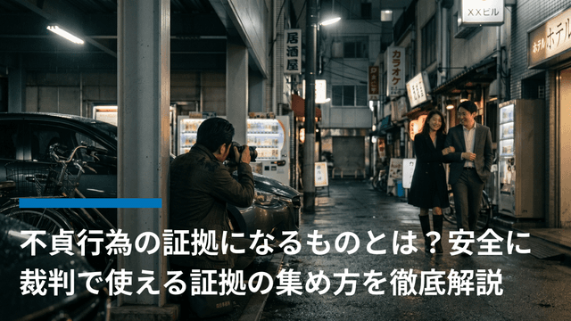 不貞行為の証拠になるものとは?安全に裁判で使える証拠の集め方を徹底解説